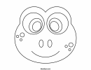 Frog Mask Template To Color