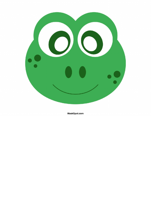 Frog Mask Template Printable pdf