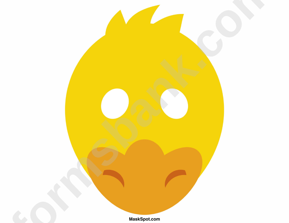 Duck Mask Template Printable Pdf Download