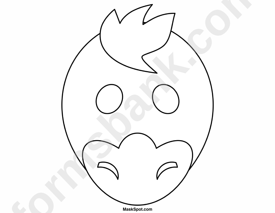 Duck Mask Template To Color