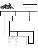 The Train Of States Puzzle Template