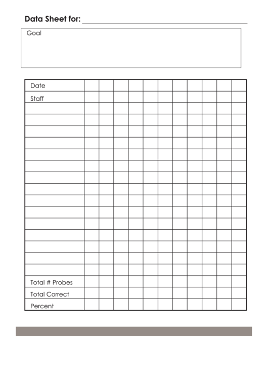 Data Collection For Monitoring Individual Education Plan Success Template