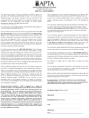 American Physical Therapy Association Rental Agreement Template