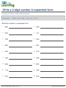 Grade 2 Place Value Worksheet Printable pdf
