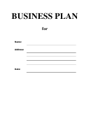 Business Plan Template Printable pdf