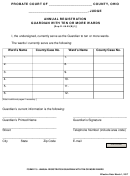 Ohio Probate Form - Annual Registration Guardian With Ten Or More Wards