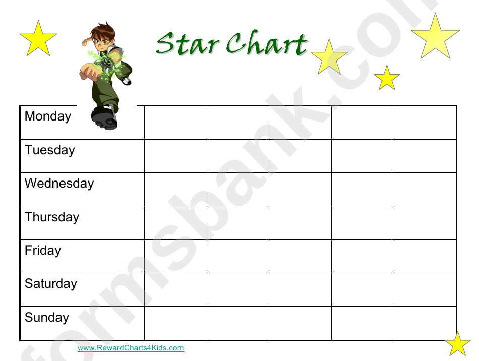 Ben 10 Star Chart