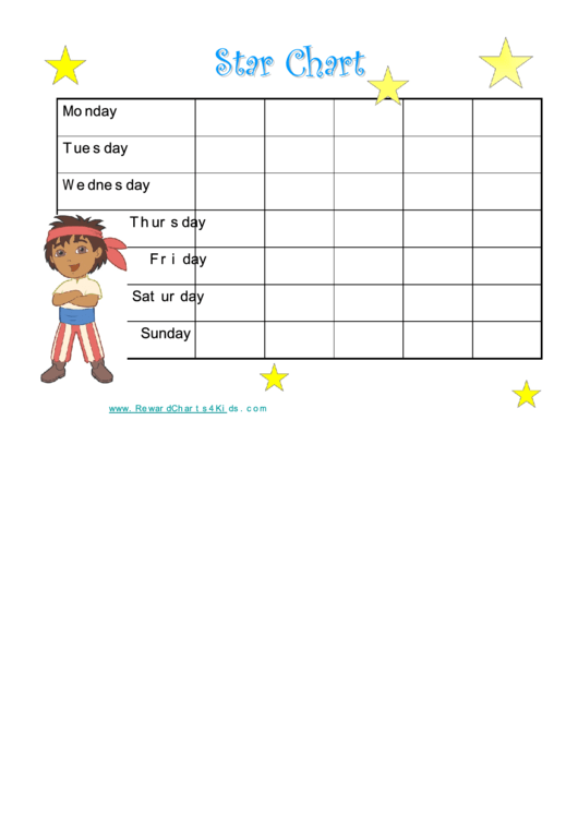 Diego Star Chart Printable pdf