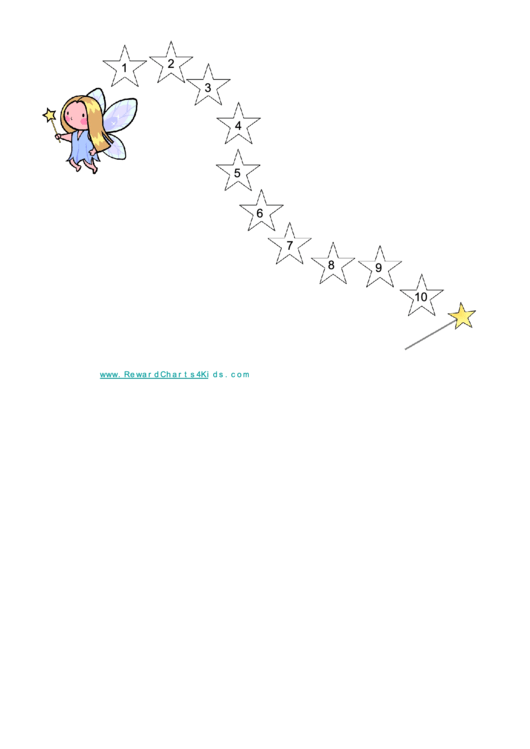 Star Chart With Fairy Printable pdf