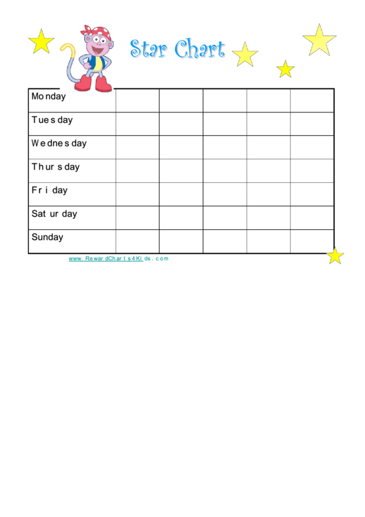 Boots Star Chart Printable pdf