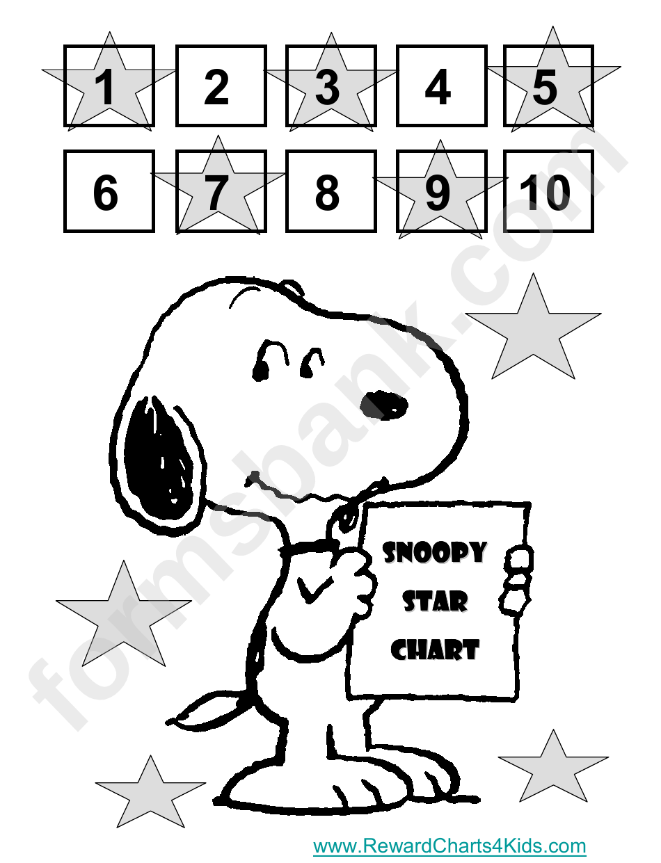 Snoopy Star Chart