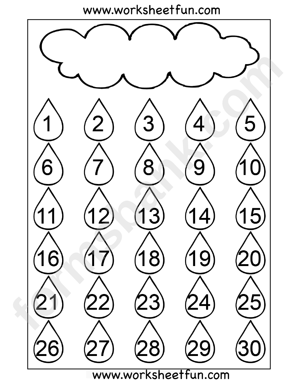 Number Chart 1-30