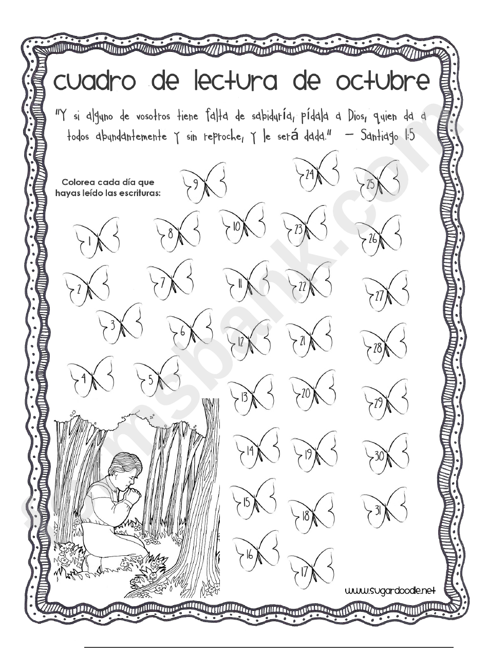 Spanish Reading Chart