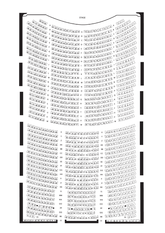 Symphony Hall Seating Plan Chart Printable pdf