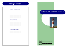 Church Event Pamphlet (sample)