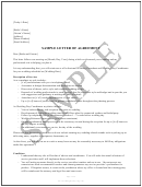 Sample Wedding Letter Of Agreement