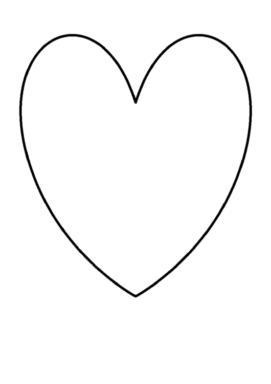 Blank Heart Template Printable pdf