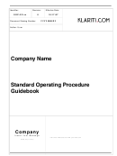 Standard Operating Procedure Template Printable pdf