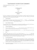 Salon Booth/station Lease Agreement Template