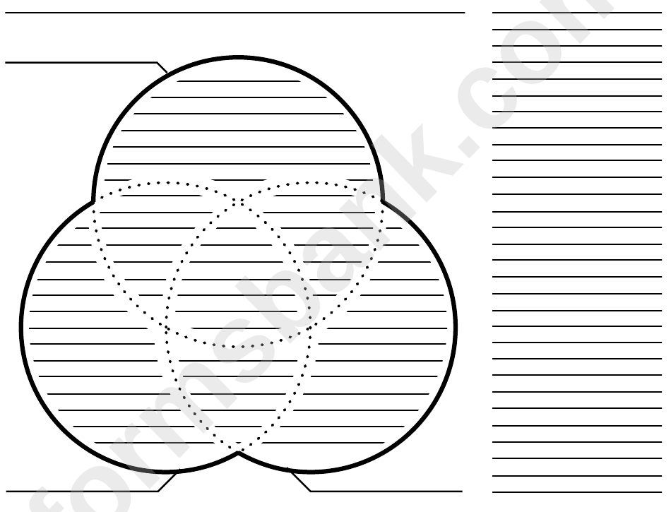 3-Circle Venn Diagram Template