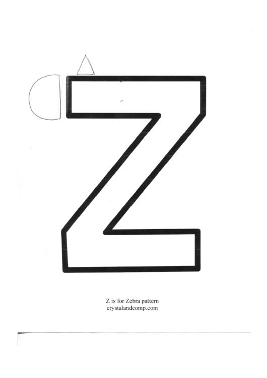 Z Is For Zebra: Letter Of The Week Preschool Craft