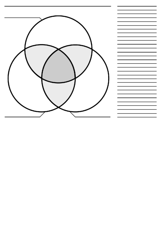 3 Circle Venn Diagram Template Printable Pdf Download