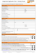 Assignment Application Form - Existing Tenant Printable pdf