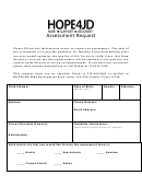 Assessment Request - Hope4minds