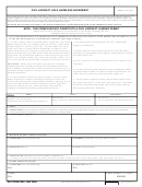 Dd Form 2402 - Civil Aircraft Hold Harmless Agreement