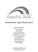 Worksheet Set - Super Phonics