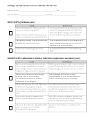 College Of Education Career-ready Checklist