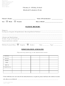 Thomas A. Wildey School Medical Evaluation Form