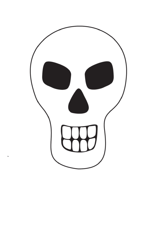 Skull Template Printable pdf