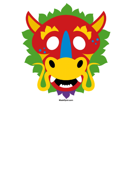 Dragon Mask Template Printable pdf