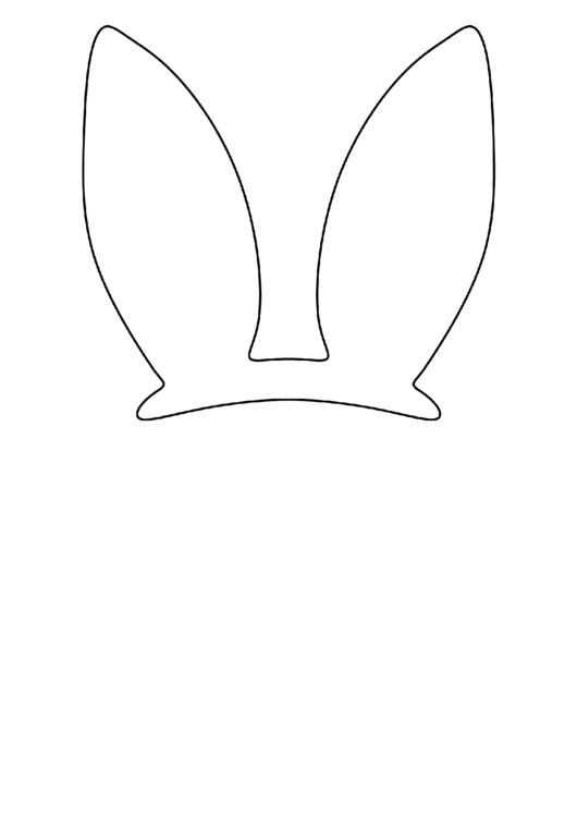 Easter Bunny Ears Template Printable Pdf Download