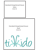 Standard Gingerbread House Side Templates