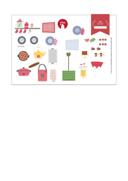Kitchen Furniture Templates Printable pdf