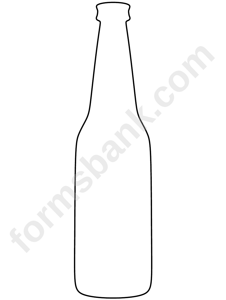 Beer Bottle Template