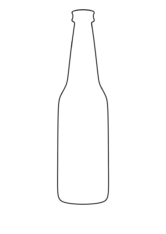Beer Bottle Template Printable pdf