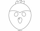 Bird Mask Template To Color