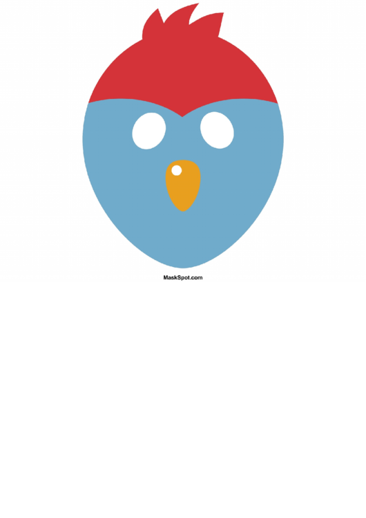 Bird Mask Template Printable pdf