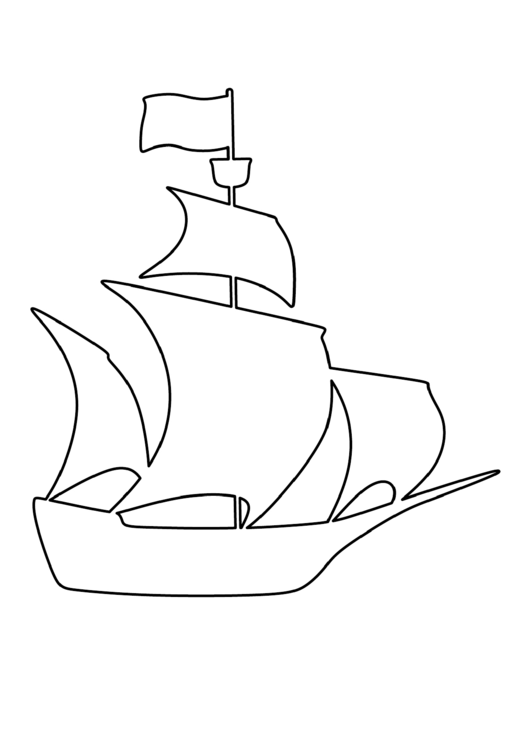 Pirate Ship Template Printable pdf