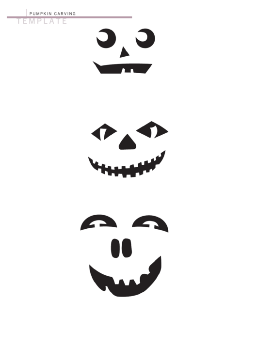 Halloween Face Silhouette Templates printable pdf download