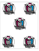 Monster High Logo Cupcakes