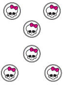 Monster High Miniature Cupcake Toppers
