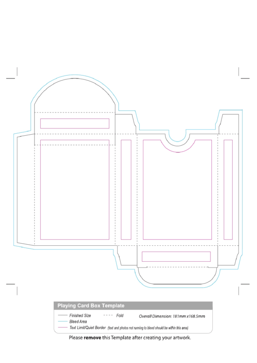 Playing Card Box Template