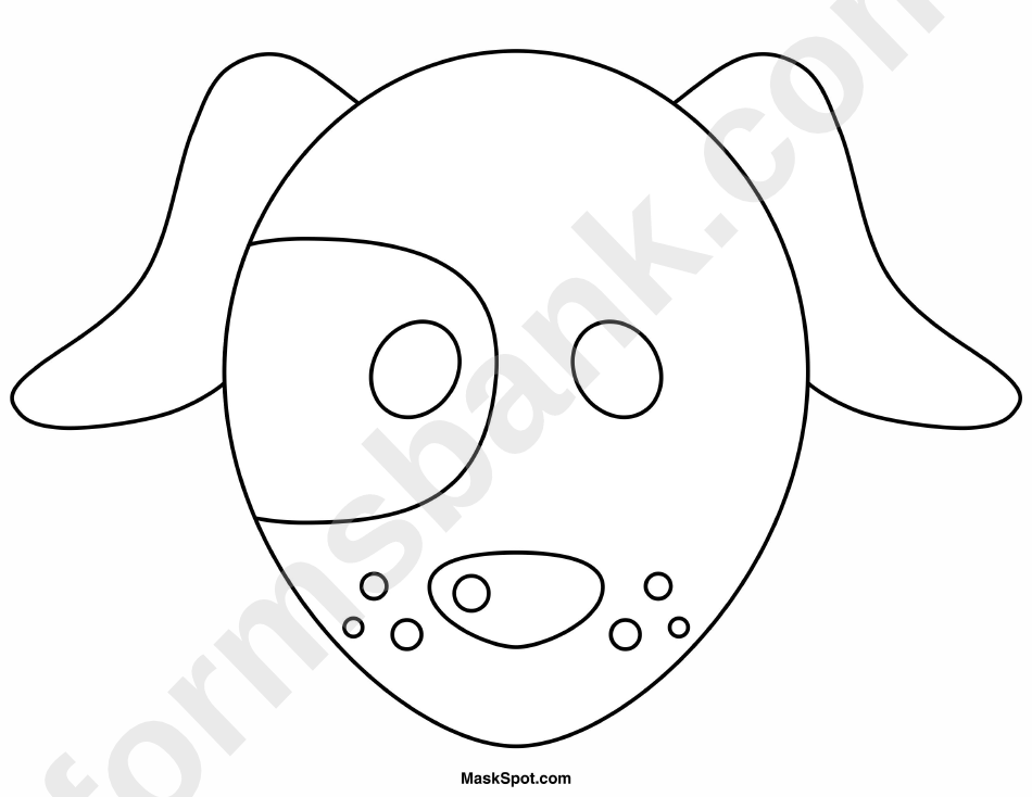 Dog Mask Template To Color