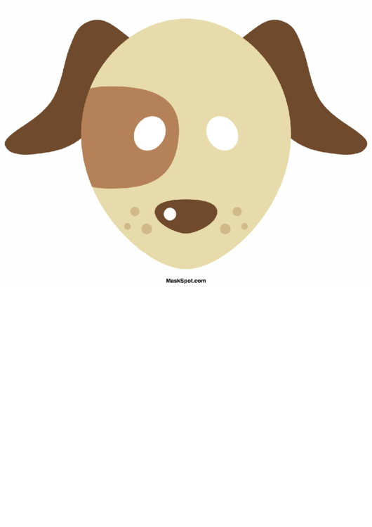 Dog Mask Template Printable pdf