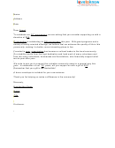 Donation Letter Template