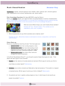 Rock Classification Answer Key Template Printable pdf